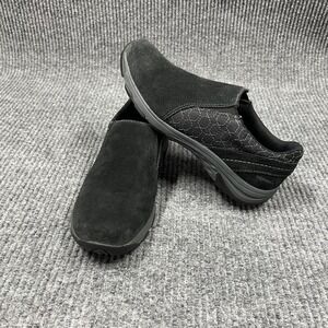 Merrell Womens Size 8 Black Performance‎ Moc Slip On Shoes Suede Hiking Casual